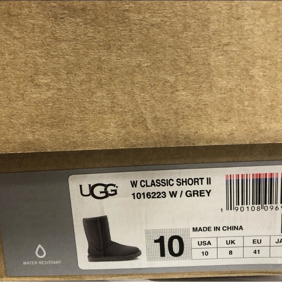 UGG Womens Classic Short II Boots Grey Size 10 M - Picture 7 of 7